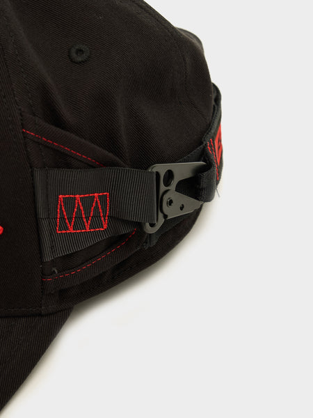 PUMA x A$AP Seatbelt Cap, PUMA Black / Fierce Red