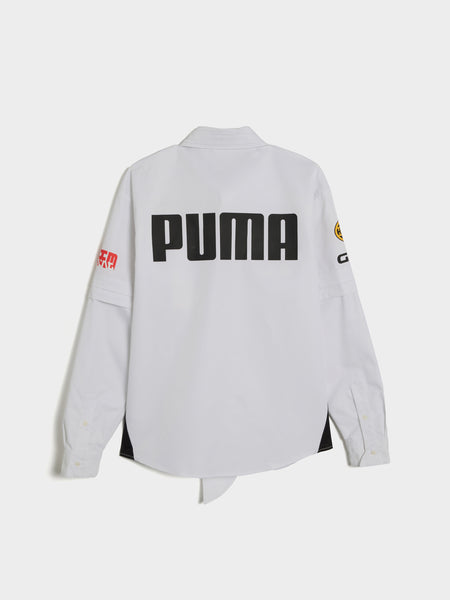 PUMA x A$AP Rocky Layered Pit Crew Button Down, PUMA White