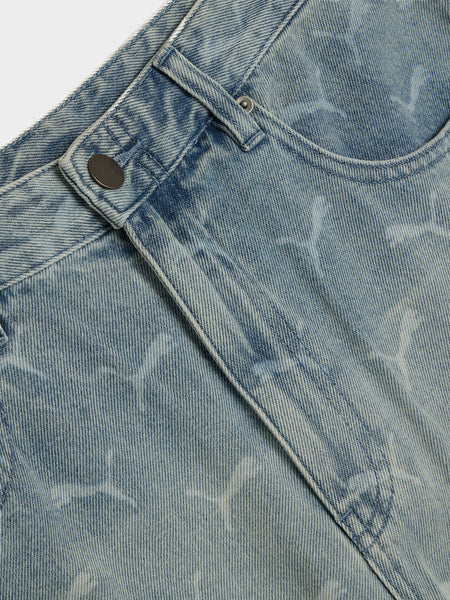 PUMA x A$AP Rocky Laser Monogram Denim, Faded Denim