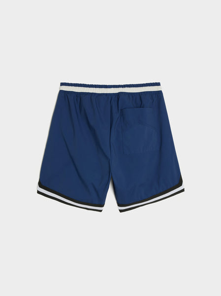 Basketball Logo Swim Short, Blue