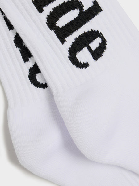 Rhude Logo Sock, White
