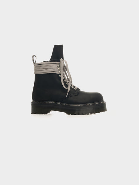 M DRKSHDW x Dr. Martens Quad Sole Steel Toe Boot, Black