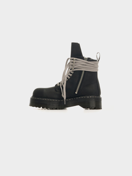 M DRKSHDW x Dr. Martens Quad Sole Steel Toe Boot, Black