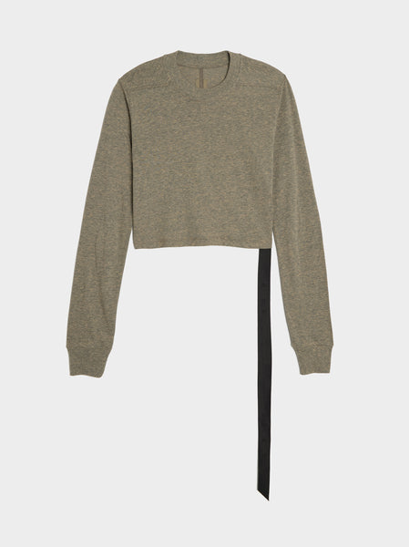 LS Cropped Small Level T-Shirt, Melange Grey
