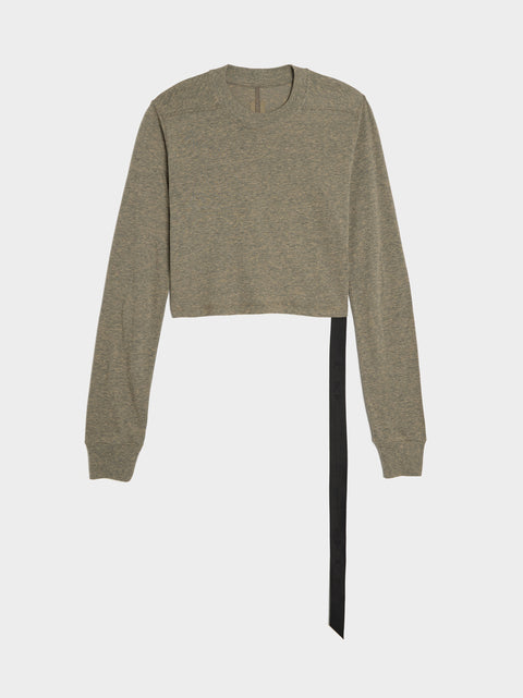 LS Cropped Small Level T-Shirt, Melange Grey