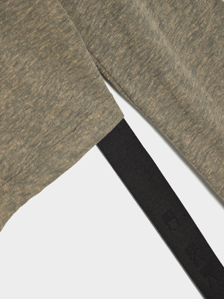LS Cropped Small Level T-Shirt, Melange Grey