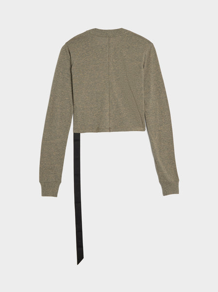 LS Cropped Small Level T-Shirt, Melange Grey