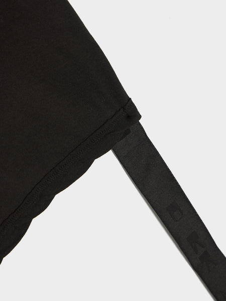 Cropped Small Level T-Shirt, Black