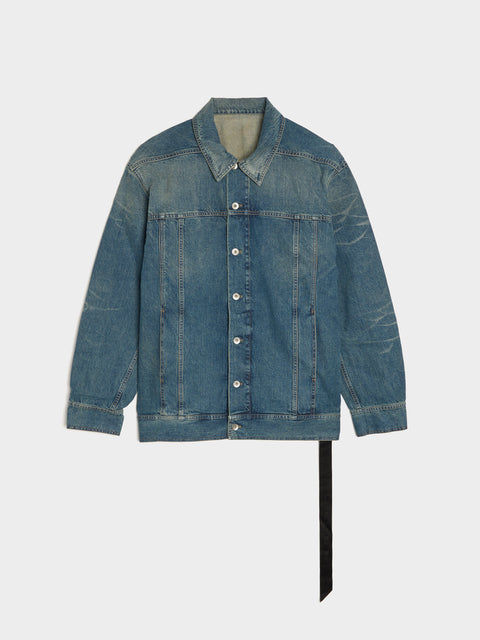 Jumbo Worker Jacket, Washed Indigo