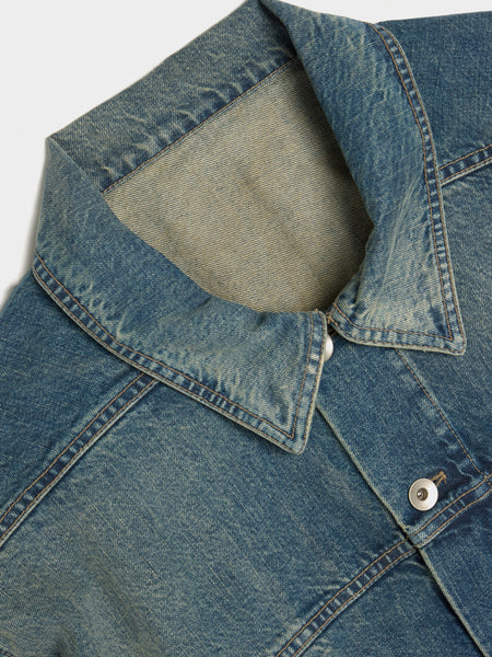 Jumbo Worker Jacket, Washed Indigo