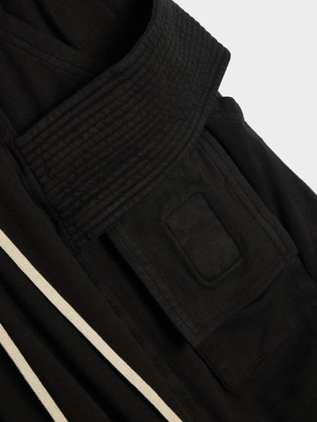 Cargo Drawstring Wide Pant, Black