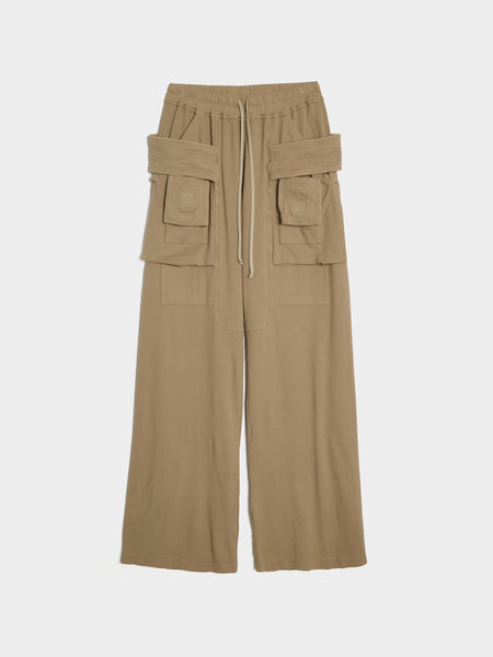 Cargo Drawstring Wide Pant, Dirty Pearl