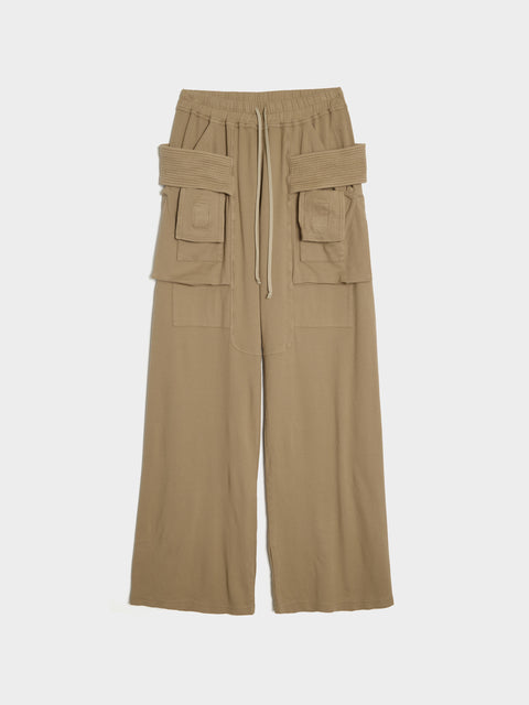 Cargo Drawstring Wide Pant, Dirty Pearl