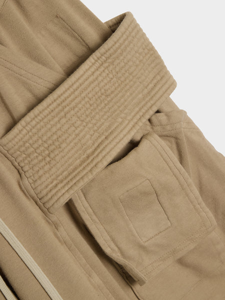 Cargo Drawstring Wide Pant, Dirty Pearl