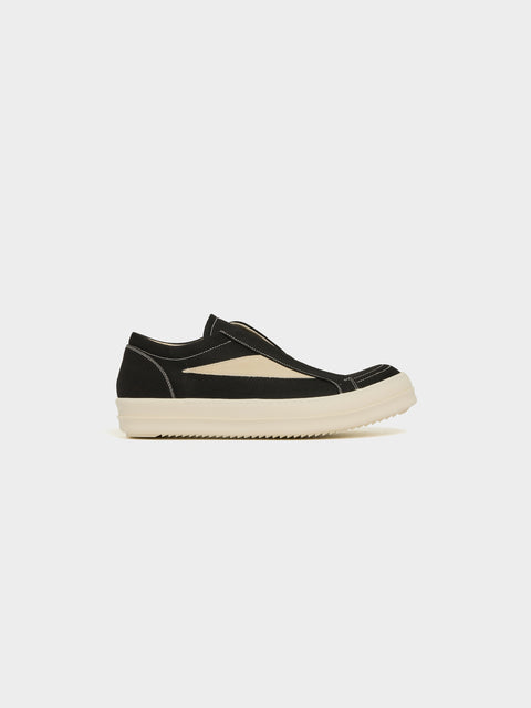M Vintage Sneaker Laceless, Black / Milk