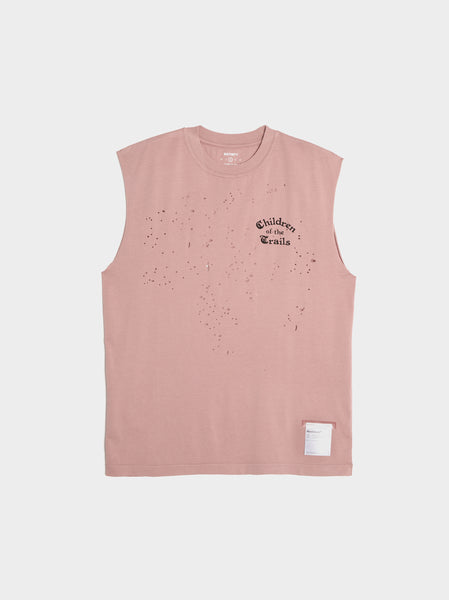 MothTech TM Muscle Tee, Aged Ash Rose