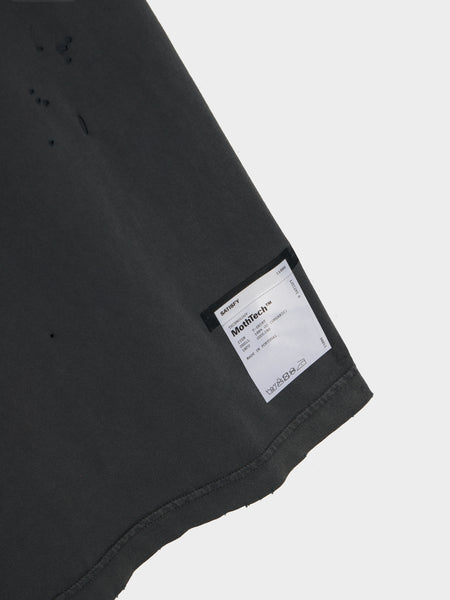 MothTech T-Shirt Graphic Logo, Aged Black