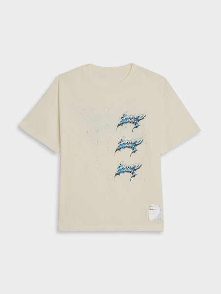 MothTech T-Shirt Graffiti, Off White