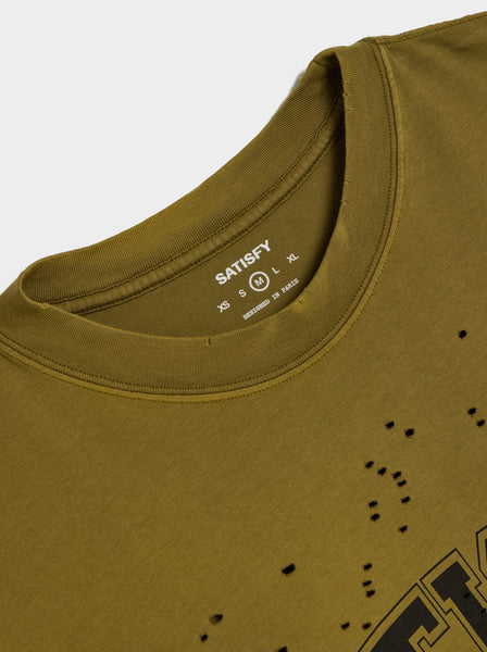 MothTech Running Equipment T-shirt, Sun Bleached Military Olive