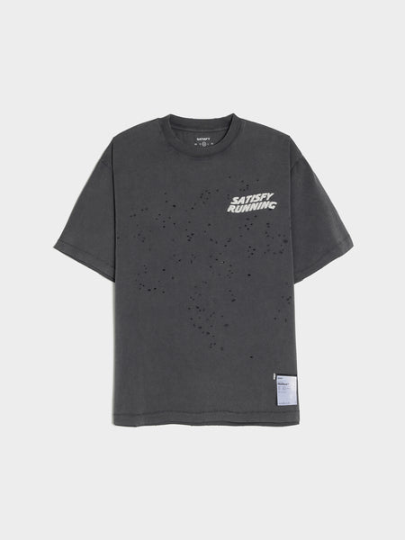 MothTech Running T-Shirt, Aged Black