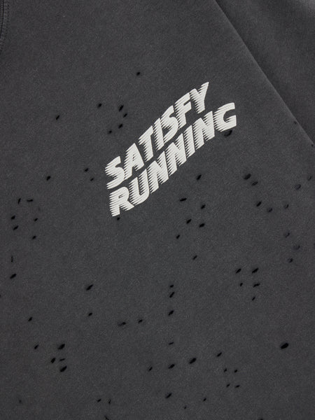 MothTech Running T-Shirt, Aged Black