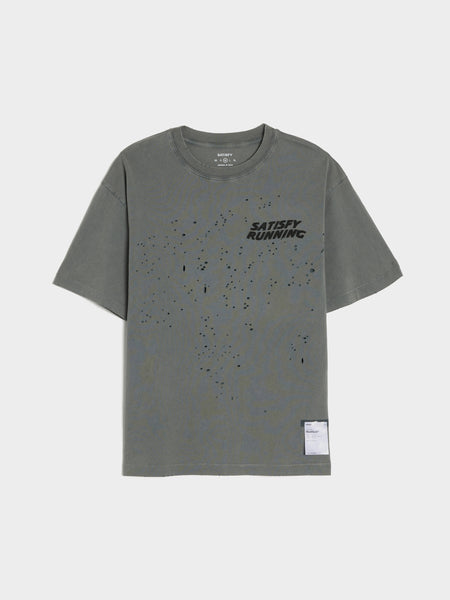 MothTech Running T-Shirt, Faded Black