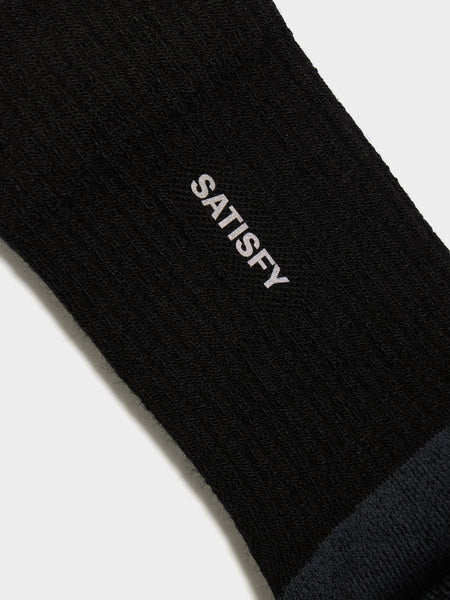 Merino Nylon Tube Socks, Black