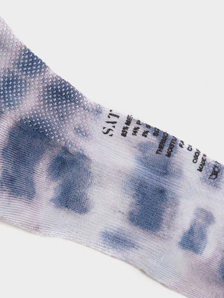 Merino Tube Socks, Ink Tie-Dye