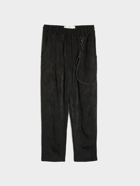 Antique Floral Lounge Pant, Black