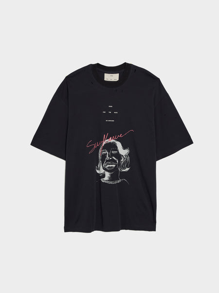 Sunflower Oversized Tee, Navy