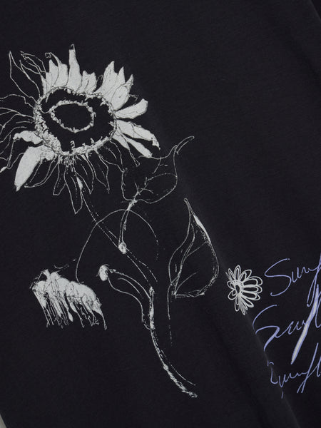Sunflower Oversized Tee, Navy