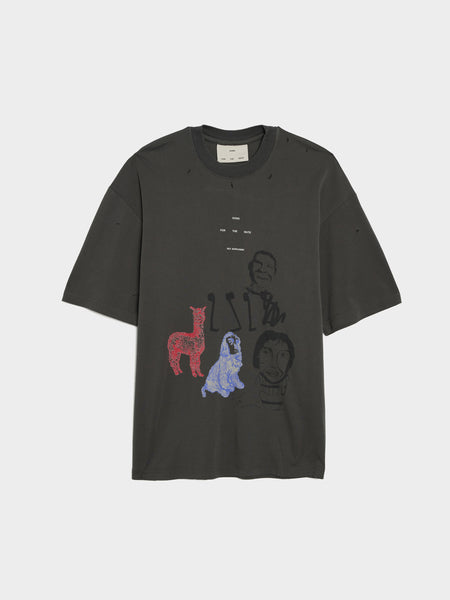 25.2 Sketchbook Oversized Tee, Charcoal