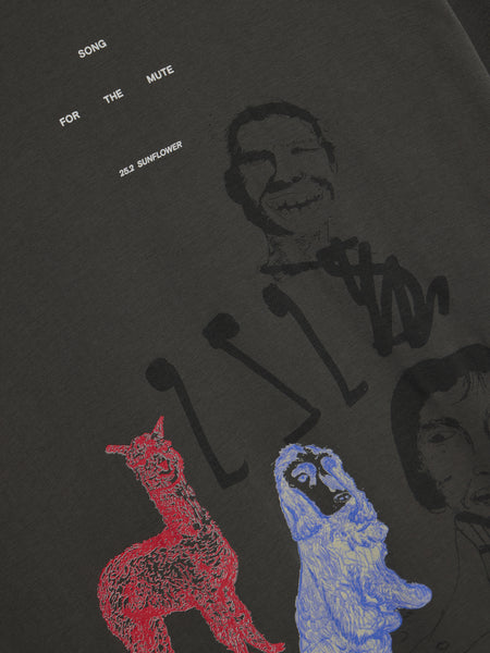 25.2 Sketchbook Oversized Tee, Charcoal