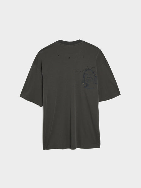 25.2 Sketchbook Oversized Tee, Charcoal