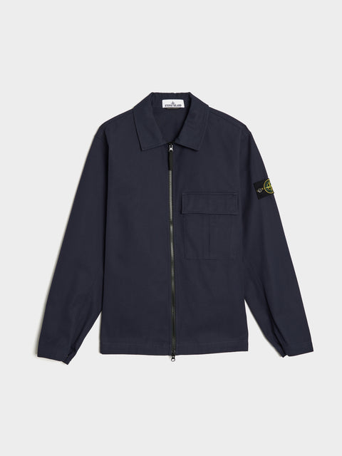 Panama Cotton Overshirt, Ink