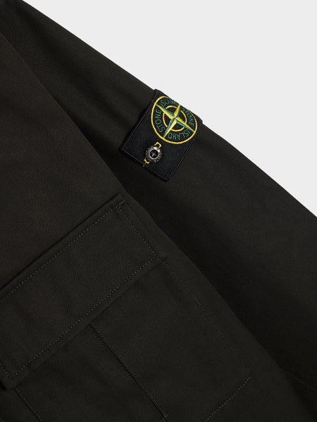 Panama Cotton Overshirt, Black