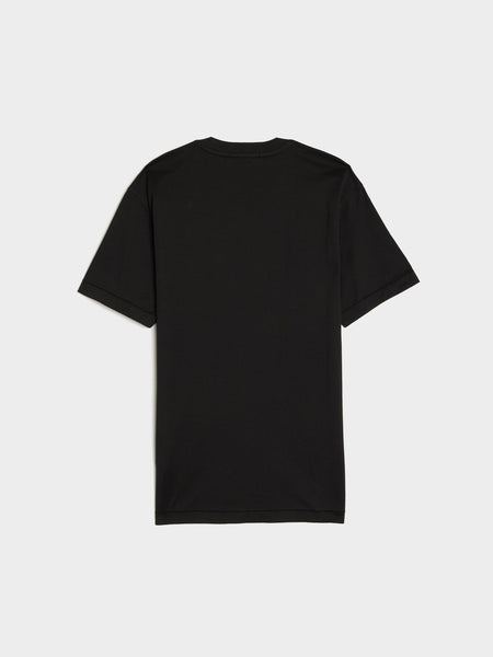 Compass Patch Logo V-Neck T-Shirt, Black