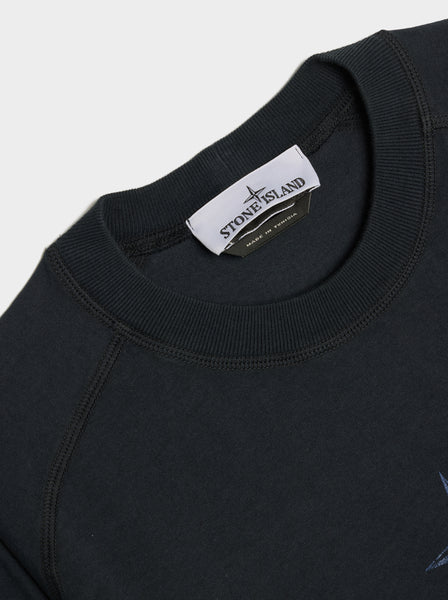Institutional Two Print T-Shirt, Navy Blue