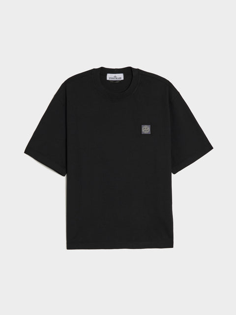 Combed Organic Cotton T-Shirt, Black