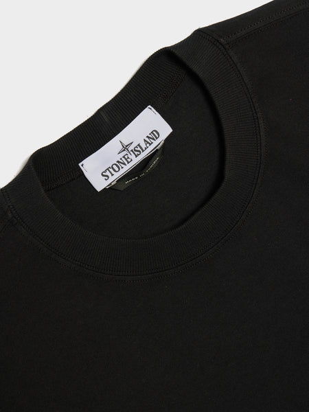 Combed Organic Cotton T-Shirt, Black