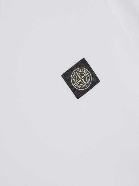 Compass Logo Patch Cotton T-Shirt, White