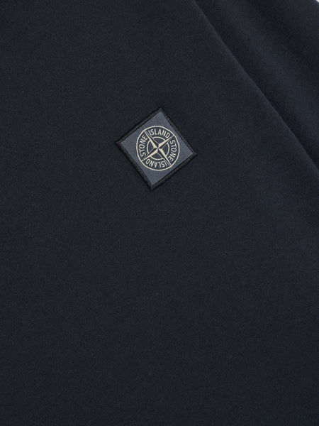 FISSATO Effect Cotton Long-Sleeve T-Shirt, Navy Blue