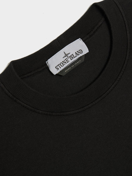 FISSATO Effect Cotton Long-Sleeve T-Shirt, Black