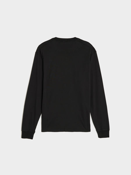 FISSATO Effect Cotton Long-Sleeve T-Shirt, Black