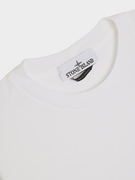 Compass Patch Logo T-Shirt, White