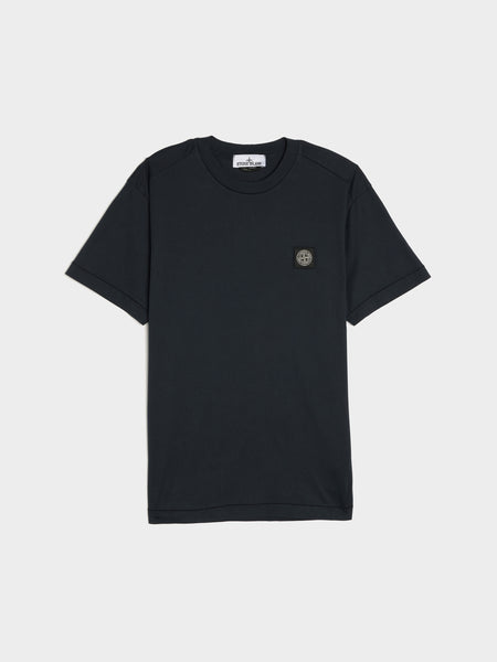 Compass Patch Logo T-Shirt, Navy Blue