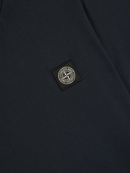 Compass Patch Logo T-Shirt, Navy Blue
