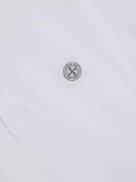 Organic Cotton Piqué T-Shirt, White