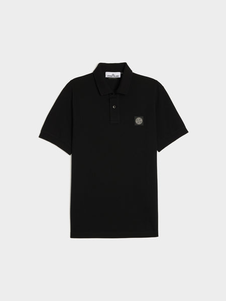 Compass Patch Logo Polo, Black