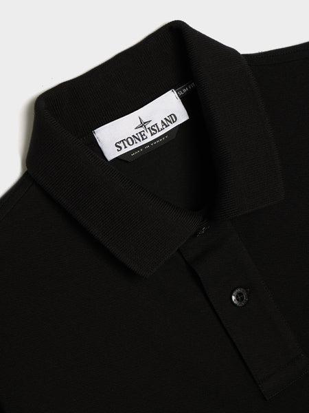 Compass Patch Logo Polo, Black